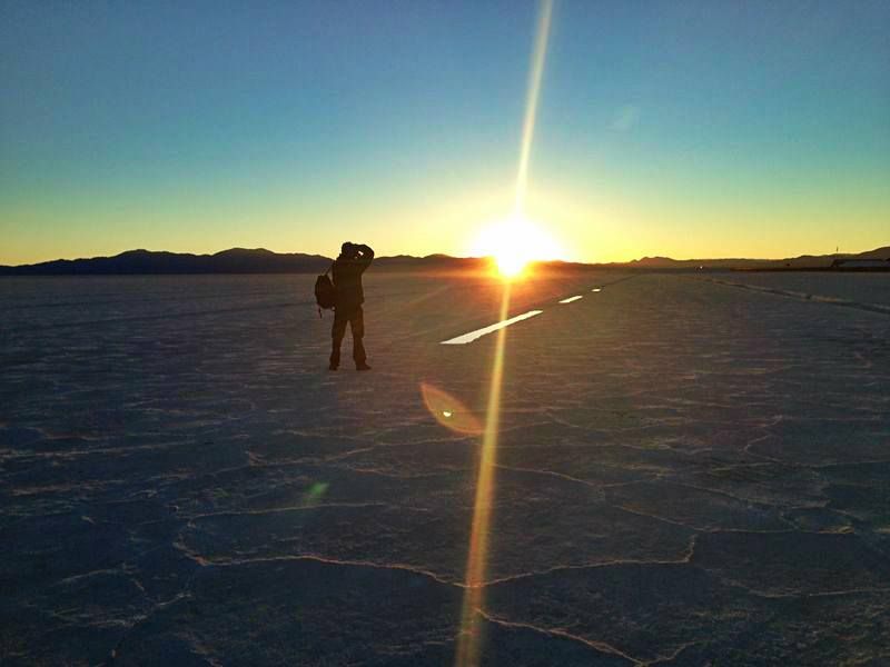 Salinas Grandes al atardecer
